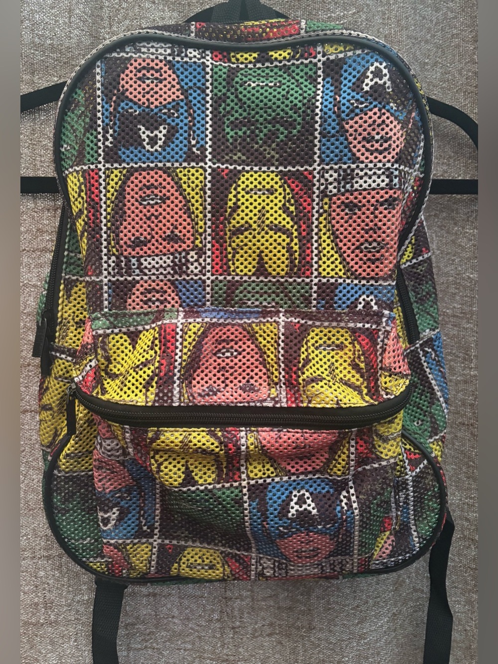 Marvel Avengers Comic Pop Art Backpack Iron Man Hulk Captain America 2016